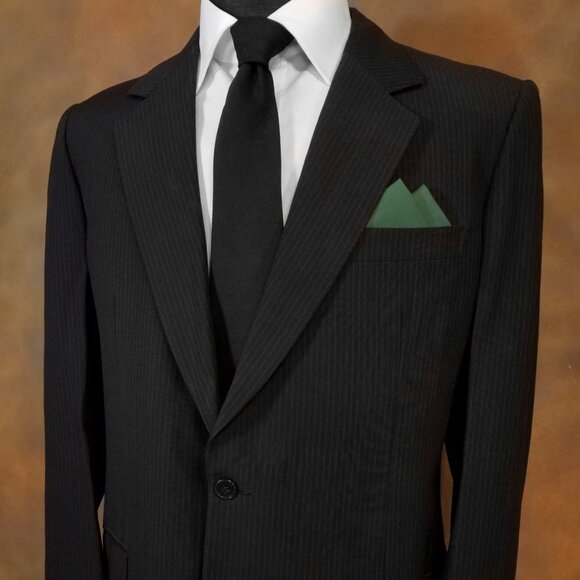 New - Dark Green Cotton Pre-Folded Pocket Square Handkerchief Insert - Picture 6 of 6